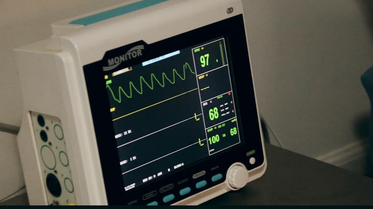Heart monitor close-up